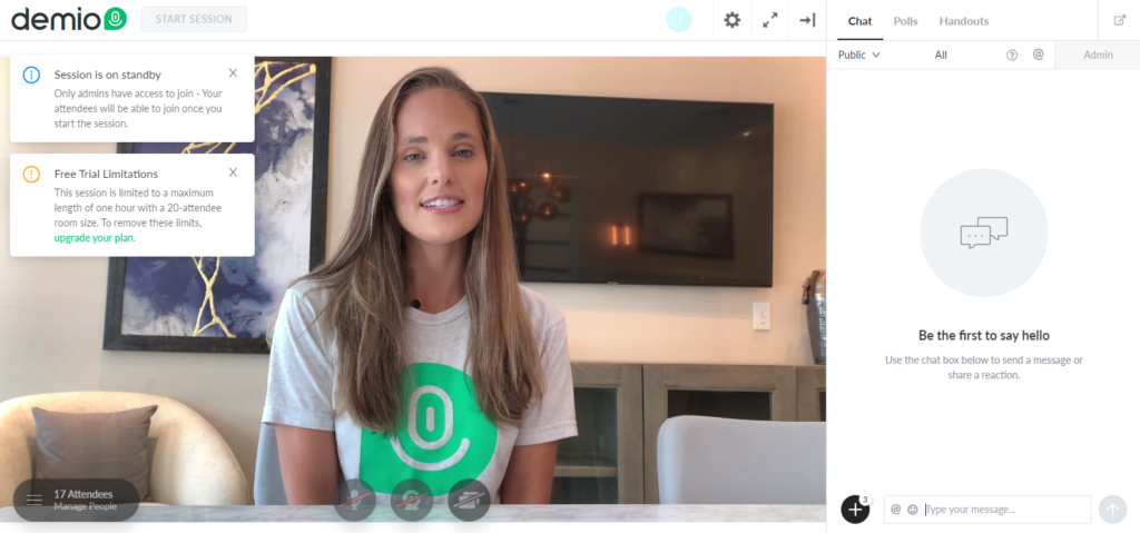 demio webinar experience