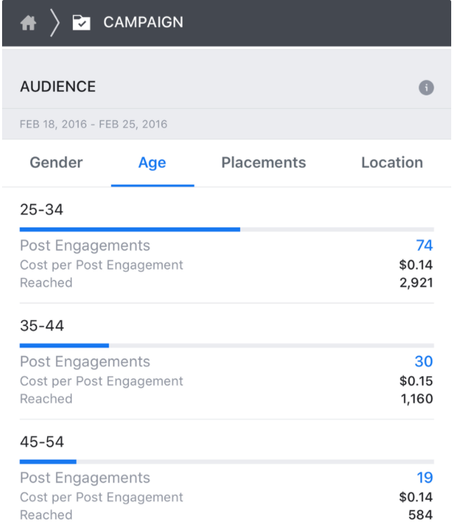 measuring ad progress