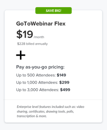 gotowebinar flex