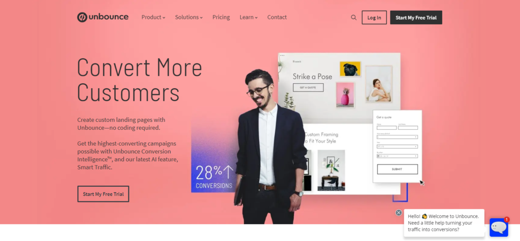unbounce page