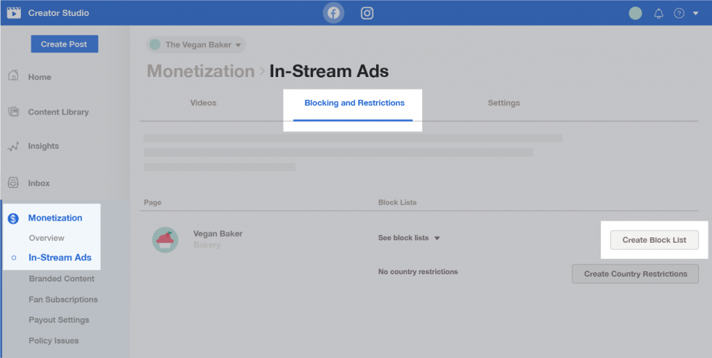 In stream ads